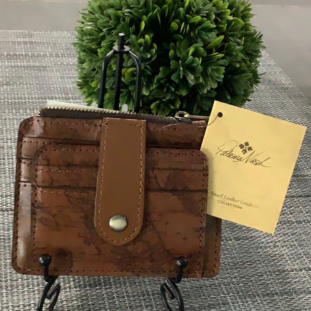 Patricia Nash Brown Leather Card Holder